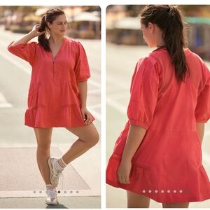 Daily Practice by Anthropologie Pink Relaxed Tiered Mini Dress size 1x